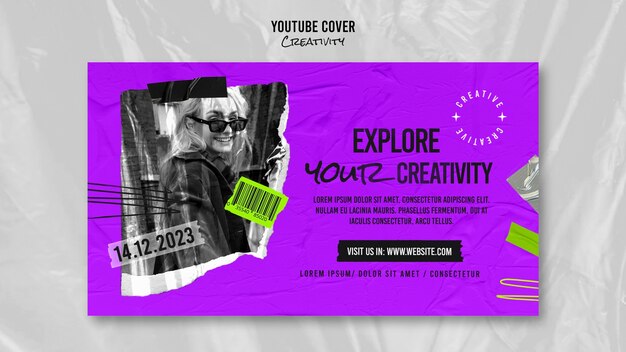 YouTube-Cover-Vorlage für Kreativität