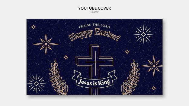YouTube-Cover-Vorlage für Osterfeiern