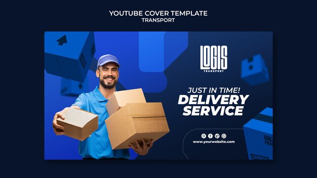 YouTube-Cover-Vorlage für Transportdienste
