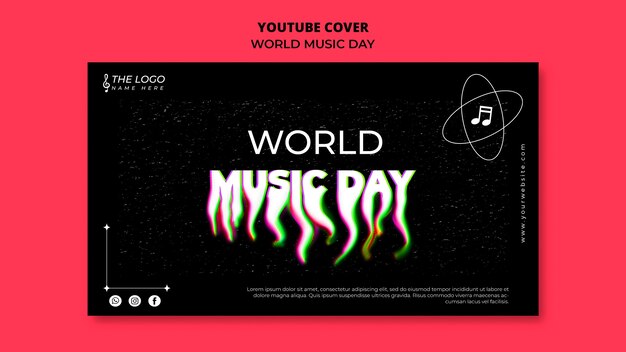 YouTube-Cover-Vorlage zum Weltmusiktag