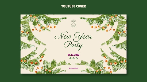 Youtube-cover zur feier des neuen jahres 2023