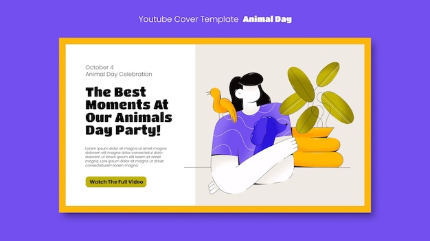 YouTube-Cover zur Feier des Tiertages