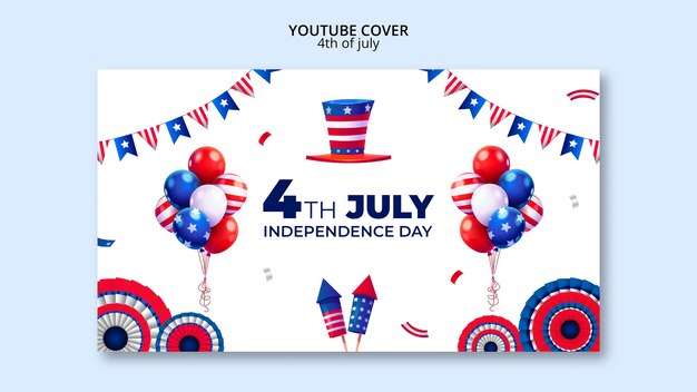 YouTube-Cover zur Feier zum 4. Juli
