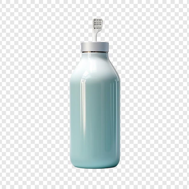 Kostenlose PSD zahnspülflasche isoliert auf durchsichtigem hintergrund