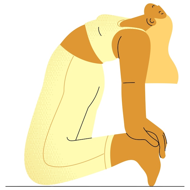 Zeichnung der Yoga-Pose