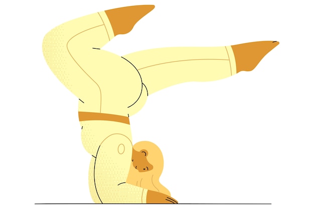 Zeichnung der Yoga-Pose