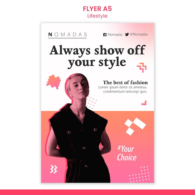 Zeigen Sie Ihre Style-Flyer-Vorlage