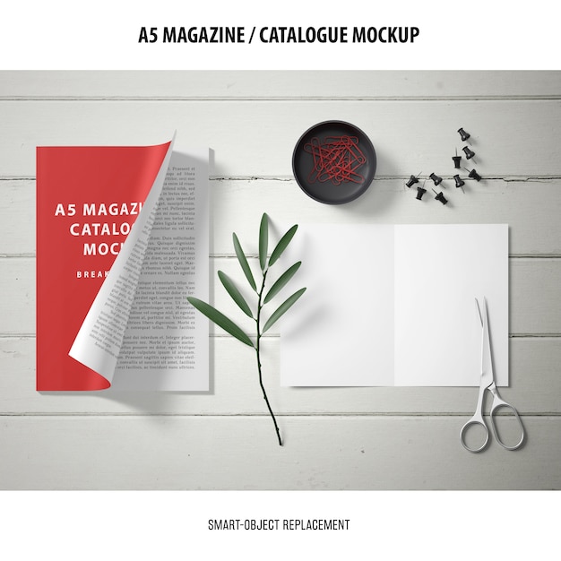 Zeitschriftenkatalog Mockup