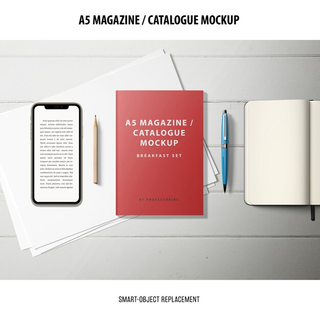 Zeitschriftenkatalog Mockup