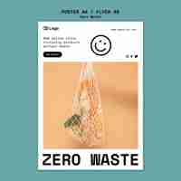 Kostenlose PSD zero waste designvorlagenplakat