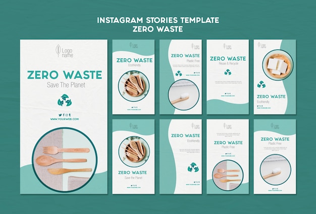 Zero Waster Instagram Geschichten Vorlage