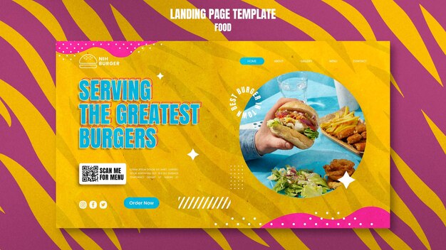 Zielseitenvorlage für die besten Burger