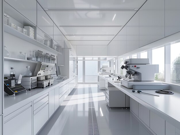 3D-gjengivelse av laboratorieglass