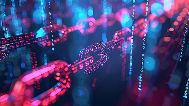 3D-rendering av blokkjedeteknologi