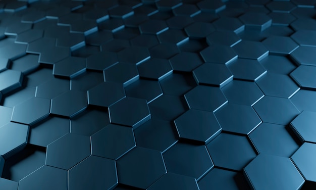 3d rendering of hexagonal texture background