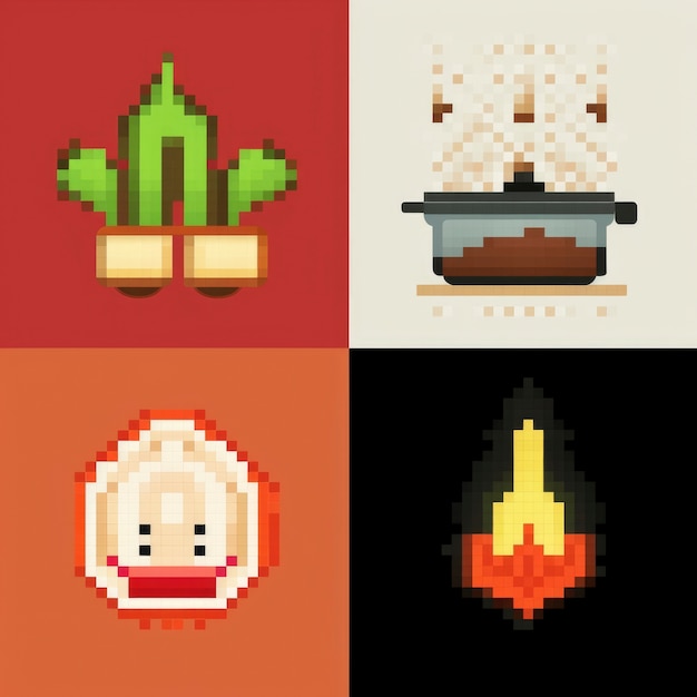 8-bits items gaming assets