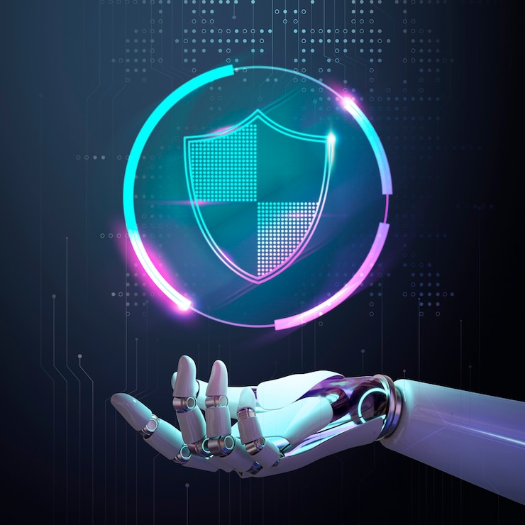 Gratis Foto ai cybersecurity, virus protection in machine learning
