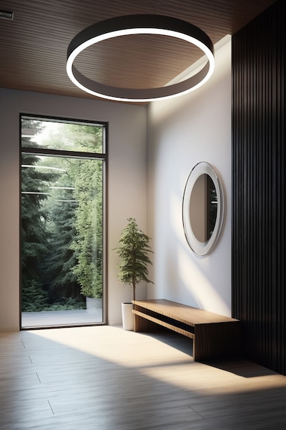 ai generated of modern styled entryway