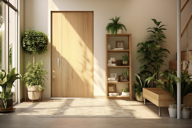 ai generated of modern styled entryway
