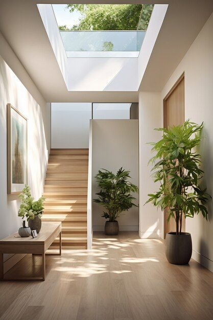 ai generated of modern styled entryway