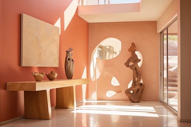 ai generated of modern styled entryway