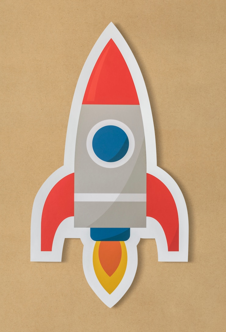 Gratis Foto business launching rocket ship icon