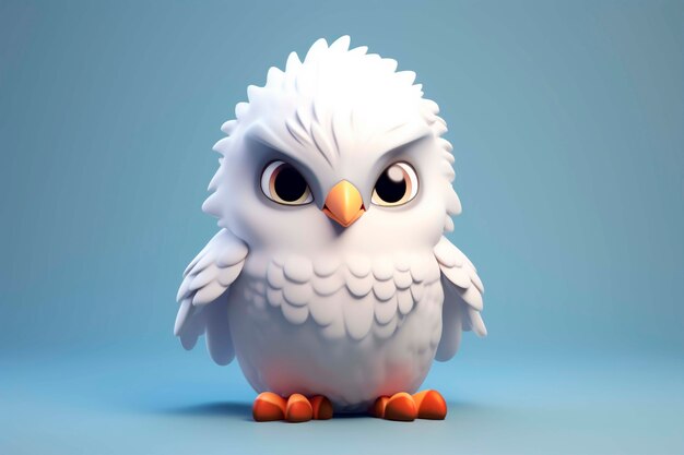 Close up on 3d rendering of eagle