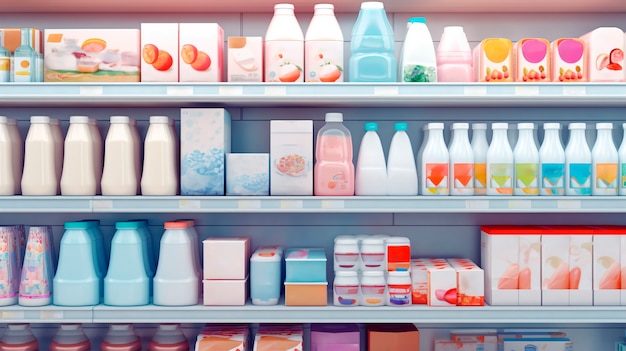close up on futuristic soft drink