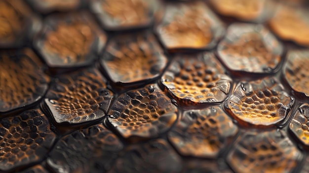 close up on  pattern of scales