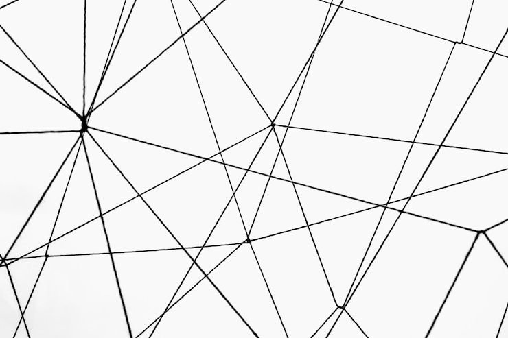 Gratis Foto connecting dots background, network and communication design