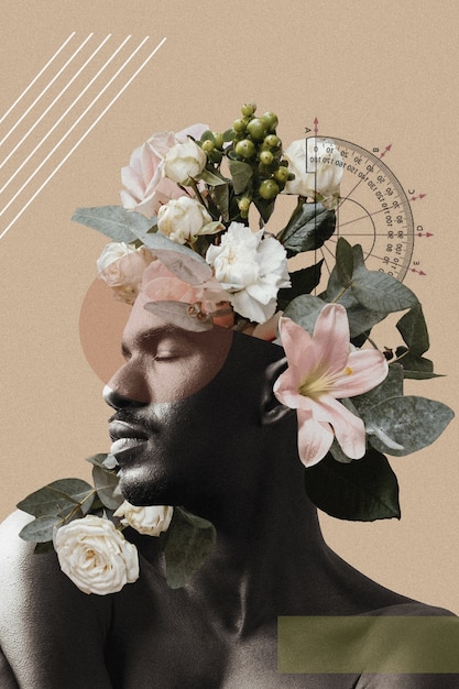 creative vintage collage design