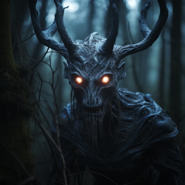 dark fantasy creature  scene
