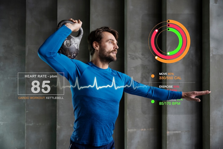 Gratis Foto data and stats around person doing physical activity
