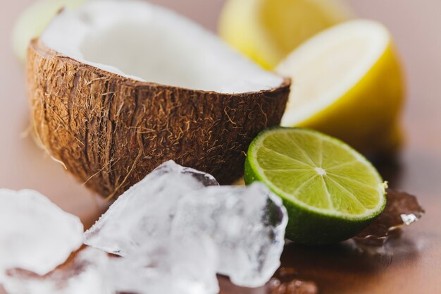 delicious coconut with lemmons
