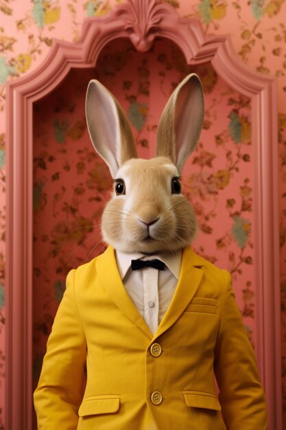 easter bunny portrait in fantasy scenery