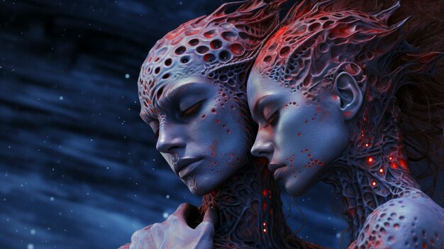 fantasy characters experiencing love
