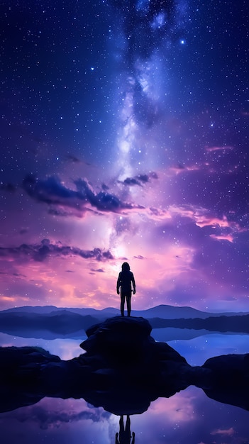 fantasy style galaxy background