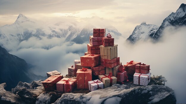 Feiring av Boxing Day med gaver