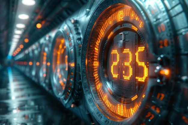 futuristic time machine