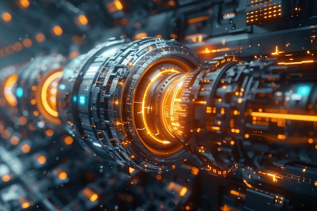 futuristic time machine