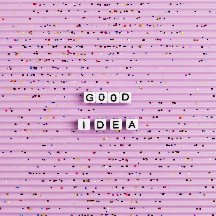 Gratis Foto good idea typography letter beads pink wallpaper