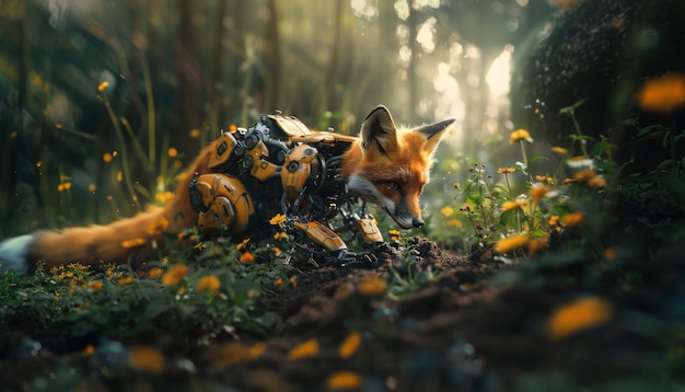Halv rev, halv robot i fantasistil