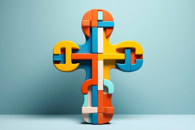 Holy cross in studio