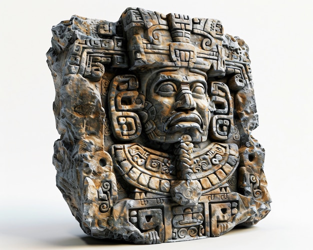 inca and mayan design sculpted in stones