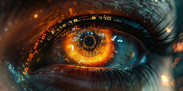 macro eye iris