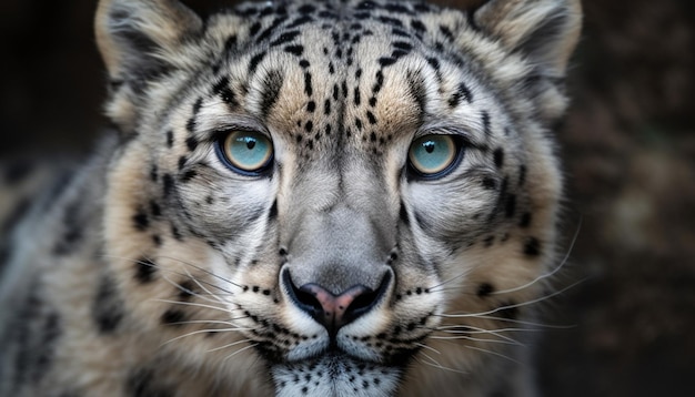 majestic tiger staring striped fur in focus generative ai