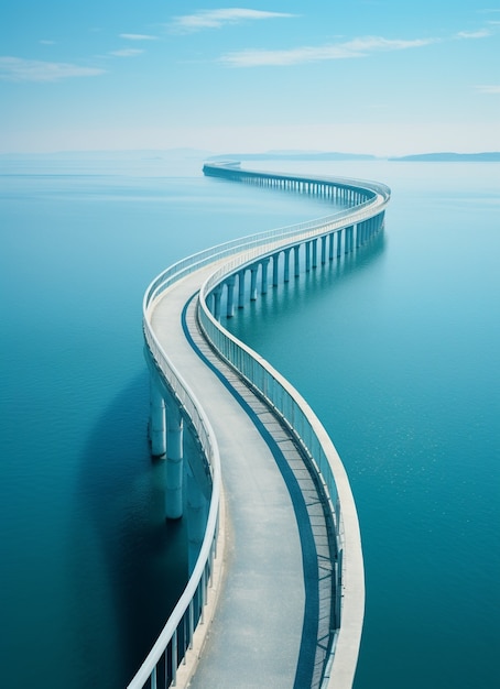 Minimalistisk fotorealistisk vei