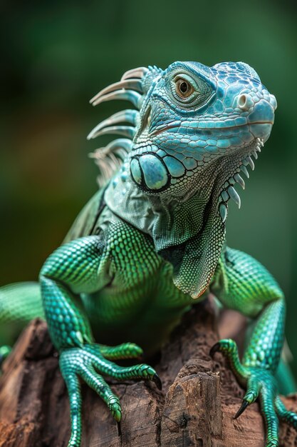 Nærbilde av iguana i naturen