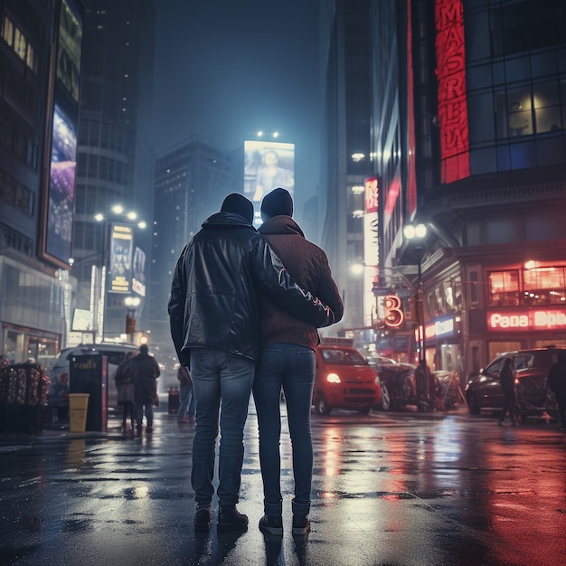 people celebrating hugging day