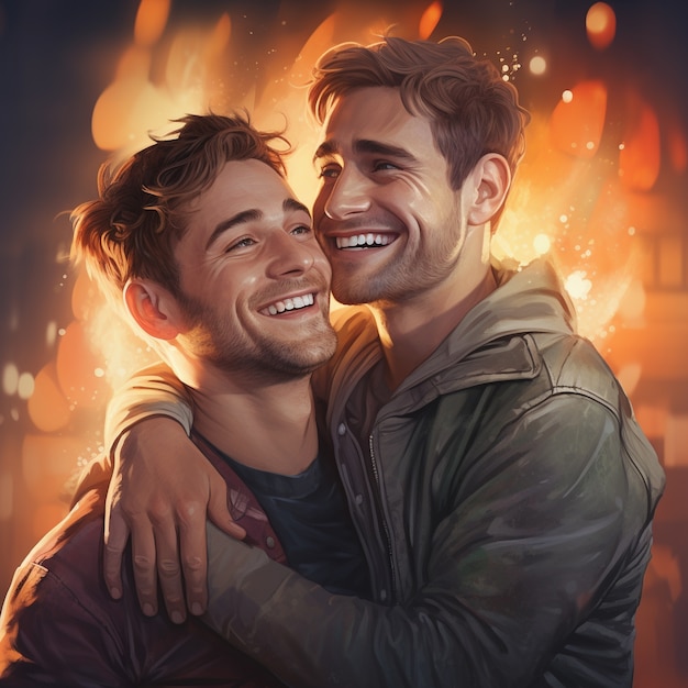 people celebrating hugging day